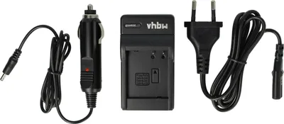 Produktbild von vhbw Ladegerät kompatibel mit Panasonic Lumix DMC-S6K, DMC-TZ80, DMC-TZ100, DMC-TZ101, DMC-TZ202 Kamera - Ladeschale, Kfz-Adapter Ladeanzeige