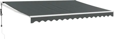 Produktbild von vidaXL Elektrische Markise mit Kurbel Anthrazit 4x3 m