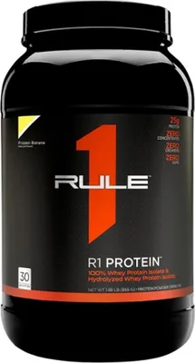 Productafbeelding van Rule1 R1 Whey Isolaat (2 lbs) Banaan-room smaak - Eiwitten - Wei-eiwit isolaat