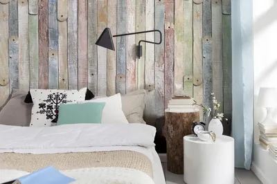 Produktbild von Komar Fototapete "Vintage Wood" 184 x 254 cm, bunt, Holzlatten, 4-910