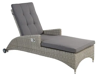 Produktbild von Gartenliege Dover Sonnenliege Relaxliege Grau-Mix
