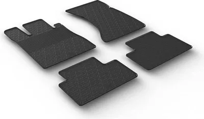 Produktbild von GLEDRING Gummimatten kompatibel mit Mercedes S-Klasse W220 1998-2005 (G Profil 4-teilig) GL 0502 Schwarz