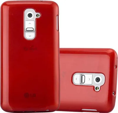 Produktbild von Cadorabo Hülle für LG G2 MINI Schutz Hülle in Rot Schutzhülle TPU Silikon Etui Case Cover