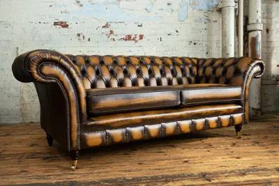 Produktbild von Chesterfield Klassische Leder Polster Luxus Sofa Design Couch Sofas 3 Sitzer