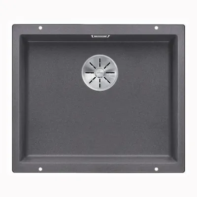 Produktbild von BLANCO SUBLINE 500-U, Schrankwaschbecken, Silgranit, Grau, 60 cm, Deutschland