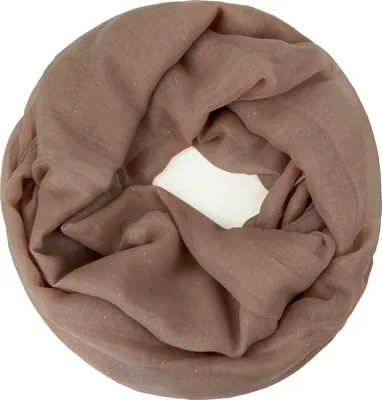 Produktbild von Glamexx24 Glitzer Schal edler leichter Unifarbener Loop Schlauchschal Rundschal