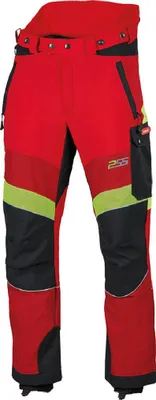 Produktbild von PSS Schnittschutzhose X-treme Breeze Rot/Gelb Größe 46