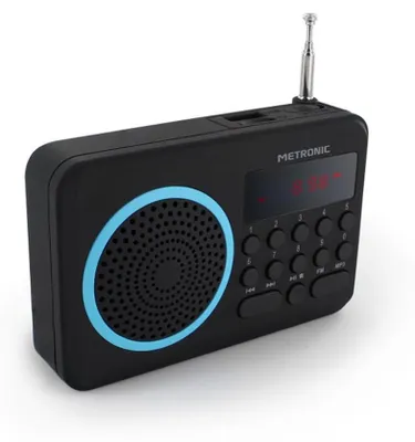 Productafbeelding van Metronic 477202/3/4 Radio, MP3-afspelen, USB, batterijvoeding