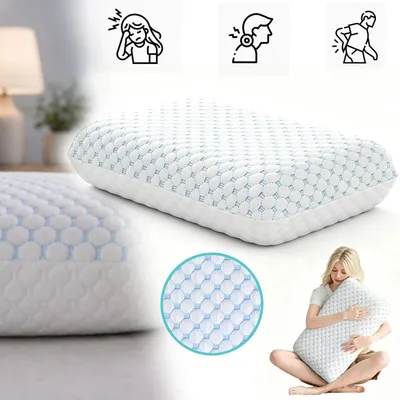 Produktbild von Kühlendes Memory-Foam-Kopfkissen Ergonomisches Schlafkissen Waschbar Kopfkissen