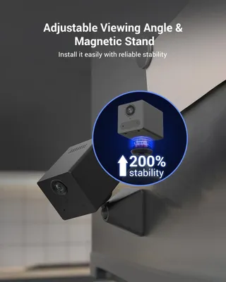 Immagine prodotto di Telecamera di sicurezza interna - Telecamera di videosorveglianza Wi-Fi - Telecamera IP wireless - con batteria da 2000 mAh