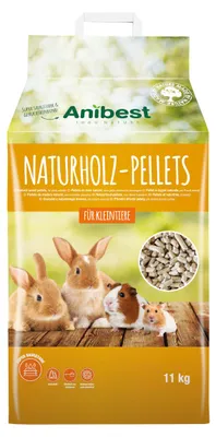 Produktbild von Anibest Kleintierpellets, 100% natürliche Einstreu für Kaninchen, Hamster, Meers