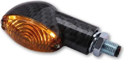 Image de HIGHSIDER Smart Cateye Ampoules mini-clignotants Boîtier noir / Lentille gris fumée (paire), avant & arrière