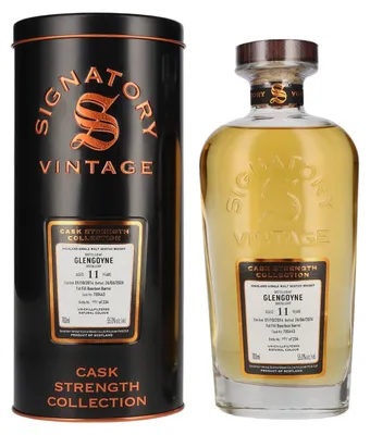 Image de Signatory Vintage GLENGOYNE 11 Years Old 1st Fill Bourbon Barrel Cask Strength #700443 2014 55% Vol. 0,7l in Tinbox