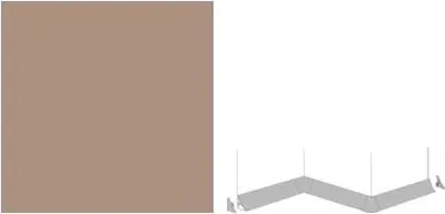 Produktbild von Getalit Außenecke Plus 35 x 35 x 35 mm, grau-braun