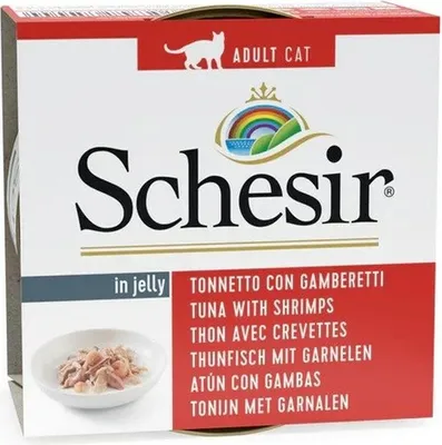 Produktbild von SCHESIR in jelly Tuna with shrimps - nassfutter für Katzen – 85 g