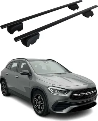 Produktbild von Dachträger Grundtäger für Mercedes GLA H247 2020-2025 75kg Metall Schwarz 2 tlg