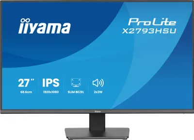 Produktbild von iiyama ProLite X2793HSU-B1 Computerbildschirm 68,6 cm (27") 1920 x 1080 Pixel Full HD LED Schwarz