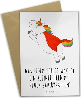 Produktbild von Mr. & Mrs. Panda babykarte Fehler machen lernen - Weiß - Geschenk, Zuversicht, Geschenkideen, Grußkarten, hochzeitskarten, valentinstagskarte, weihnachtskarten, Trost