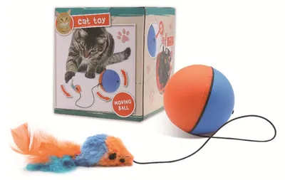 Produktbild von Elektrisches Katzenballspielzeug, intelligent, bissfest, Linderung von Langeweile, interaktives automatisches Necken für den Innenbereich