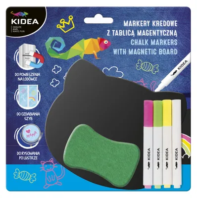 Produktbild von Kidea Kreidemarker-Set mit Magnettafel