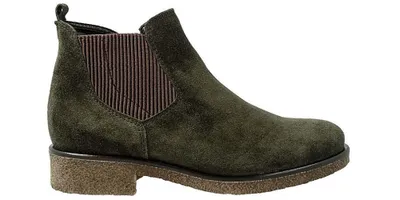 Produktbild von GABOR Damenstiefel aus olivgrünem Leder mit Reißverschluss 38