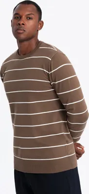 Obrázek produktu pro Ombre Clothing Pánský klasický svetr Nkeng hnědá S