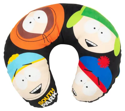 Produktbild von South Park - Reise Nackenkissen bequemes Reisekissen Nackenhörnchen Auto Flugzeug Schwarz