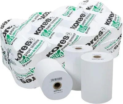 Productafbeelding van 8 Rollen Thermisch Papier 80x60mm, BPA-Vrij, 41,5 Meter Lengte voor Kassasystemen en Terminals