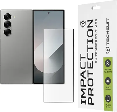 Produktbild von Techsuit Schutzglas 111D für Galaxy Z Fold 6 - Schwarz KP36612