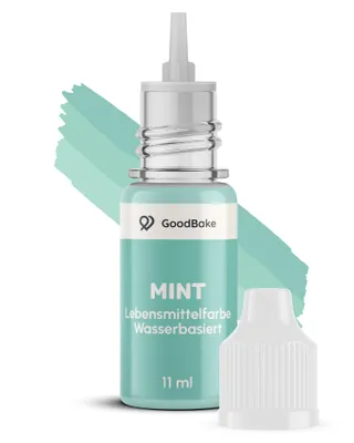 GoodBake Lebensmittelfarbe Mintgrün, wasserbasiert, flüssig, 11 ml