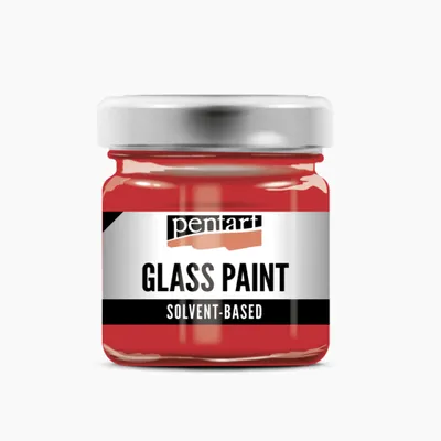 Produktbild von PENTART Glasmalfarbe lösemittelhaltig, 30 ml, Rot