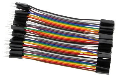 Produktbild von 40 Stück Breadboardkabel männlich/weiblich (10cm)
