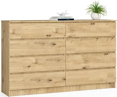 Produktbild von BDW, Kommode mit 8 Schubladen, 160x40x99 cm, K160, Artisan-eiche