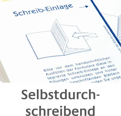 Produktbild von Avery Zweckform 1711, Kassa-Eingang, A6 quer, selbstdurchschreibend, 2x40 Blatt
