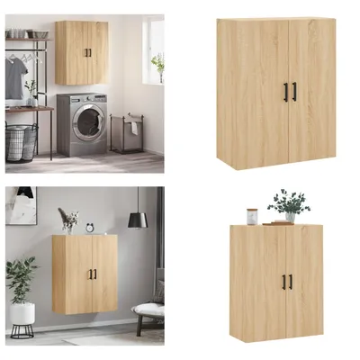Produktbild von vidaXL Wandschrank Sonoma Eiche 69,5x34x90 cm - Wandschrank - Wandschränke - Schrank - Lagerschrank