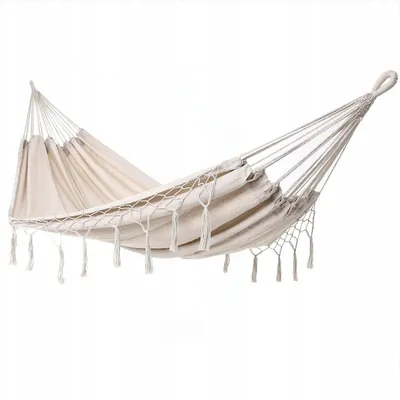 Produktbild von Domarex Gartenhängematte - Hängematte BOHO XXL Doppelschaukel 280x150 cm – Robust bis 150KG, 100% Baumwolle - Ideal für Garten und Terrasse
