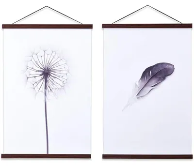 Produktbild von Magnetische Posterhalter mit Holzrahmen
