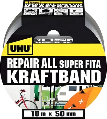Produktbild von UHU Klebeband Kraftband Repair all 10 m x 50 mm