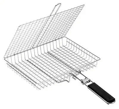 Produktbild von Tragbarer Grillkorb aus Edelstahl