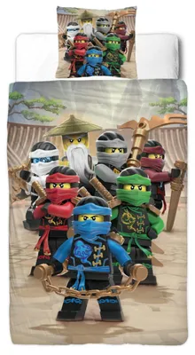 Produktbild von Ninjago Bettwäsche, 135 x 200 cm, aus Baumwolle