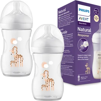 Immagine prodotto di Philips Avent biberon SCY90366 260ml set di 2 biberon anticolica  free