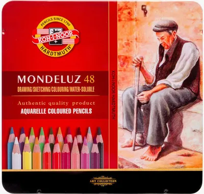 Produktbild von Aquarell- Buntstifte 48er Set im Metalletui