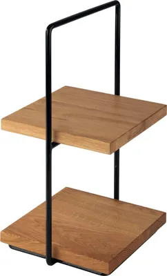 Obrázok produktu pre APS Perfecto Etagere 2-stupňová, kov PVC, čierna, úzka
