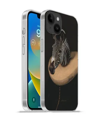 Produktbild von MuchoWow® Handyhülle Schutzhülle Hülle für Apple iPhone 14 Plus - Soft case Zebra - Halsband - Kunst Silikon Softcase Handy Hülle - Abbildung