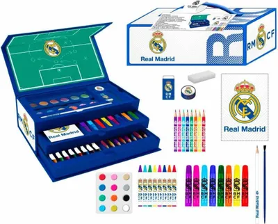 Produktbild von Cerda Group Real Madrid Schulanfang 2025 Schrein-set Zum Ausmalen Mehrfarbig Mehrfarbig One Size