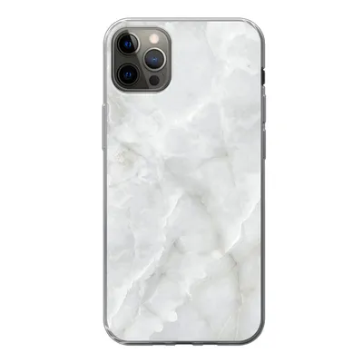 Produktbild von MuchoWow® Handyhülle Schutzhülle Hülle für iPhone 13 Pro Max Marmor - Weiß - Muster - Stein - Marmoroptik Silikon Softcase Handy Hülle - Mobiltelefon
