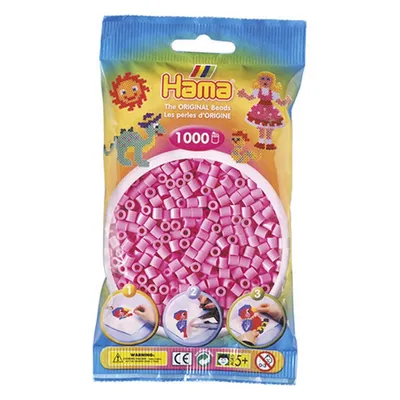 Image de HAMA Perles rose pastel 1000pcs, 1sachet