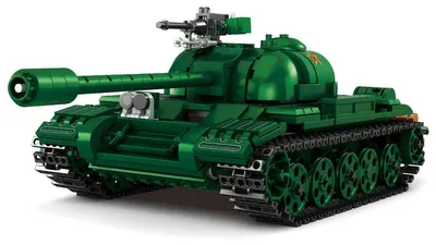 Image de Reobrix 77035 Type 59 Véhicule à chenilles - Kit de construction à emboîter, 748 pièces