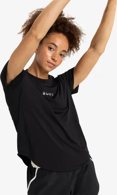 Obrázok produktu pre Roxy Bold Moves 2.0 Mesh tričko s krátkym rukávom Black S Woman Black S