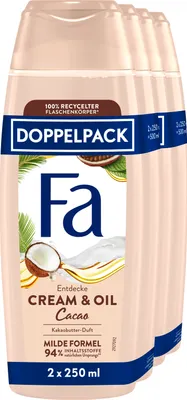 Produktbild von FA Duschgel 2x250 ml Cream & Oil Cacao, 2x 2x250 ml
